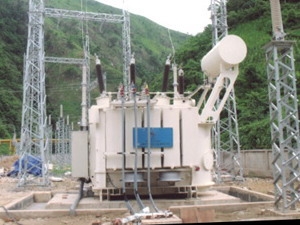 Trạm biến áp 6,3/110 KV đã hoàn thành phục vụ phát điện.